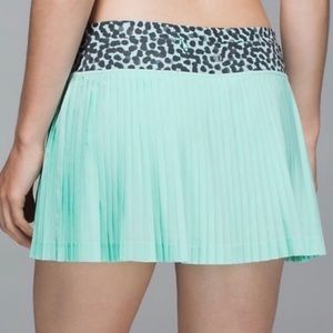 Lululemon Pleat To Street Skirt Ace Spot Mint